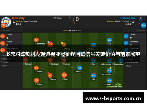 B席对阵热刺表现透视亚冠征程回暖信号关键价值与前景展望